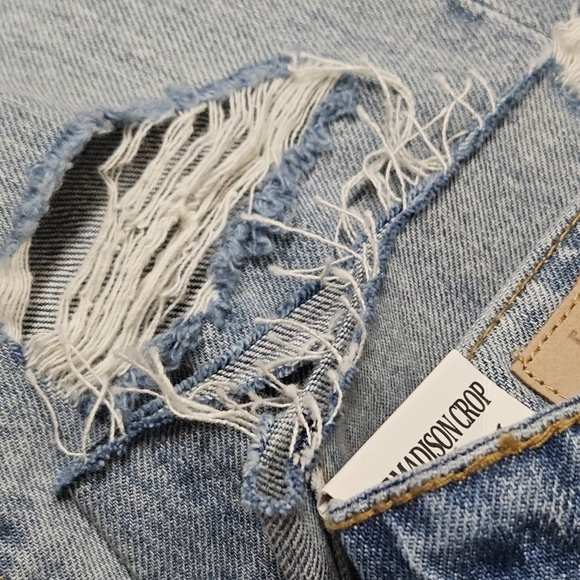 32 BLANKNYC THE MADISON HIGH RISE CROP DISTRESSED JEANS WOMEN'S SIZE 24 - Picture 7 of 10